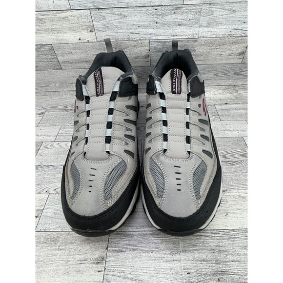 Skechers‎ Athletics 51866EWW Men Sz 13 Gray Black Leather Walking Shoes Sneaker main image 11